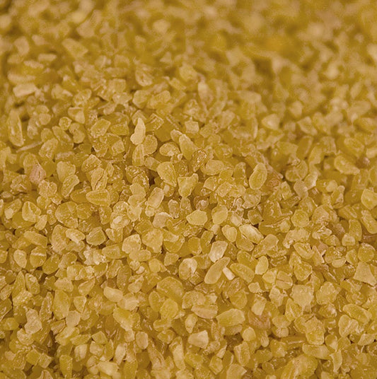 Bulgur, clair - Grains de blé décortiqués et cuits à la vapeur, grossiers, 1 kg - Un paquet de 1 kg de grains de blé grossiers non décortiqués et cuits à la vapeur, idéal pour la préparation de plats délicieux et nutritifs.