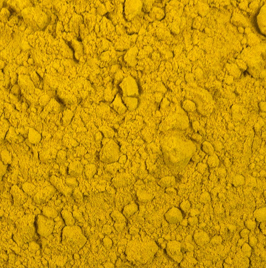 1 kg de curcuma moulu emballé dans un récipient pratique