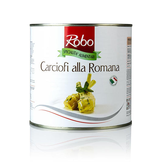 Artichauts marinés, alla Romana, avec pédoncule, à l'huile, 24 kg - Délicieux artichauts marinés à l'huile, parfaits pour divers plats
