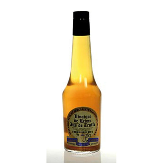 Bouteille de 500ml de Vinaigre de Reims - Vinaigre au jus de truffe noire de la marque Soripa, idéal pour enrichir les salades et les plats