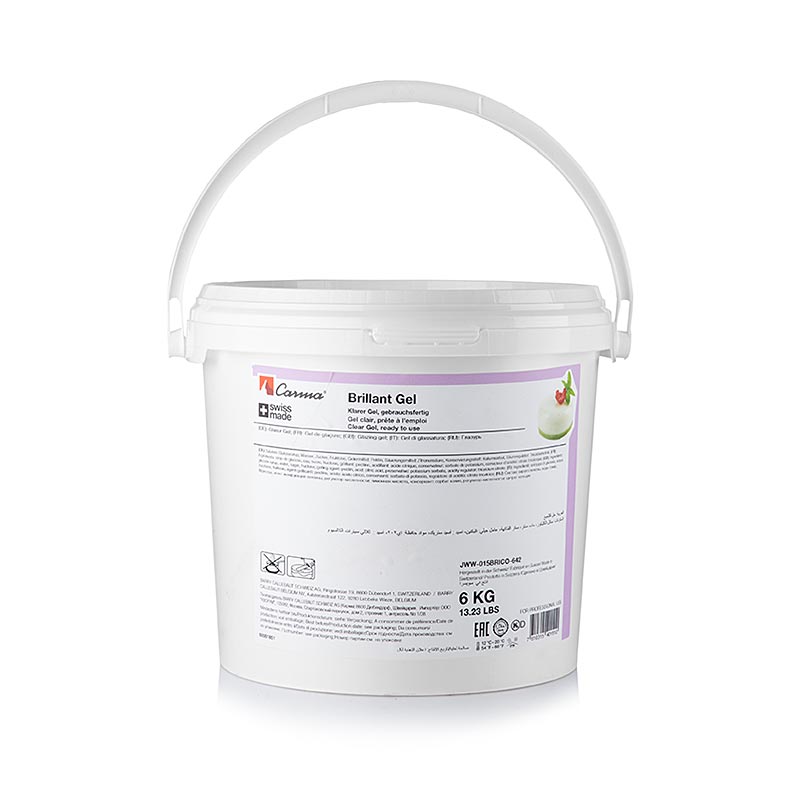 Brilliant gel, un gélifiant clair et transparent pour utilisation à froid, emballage de 6 kg