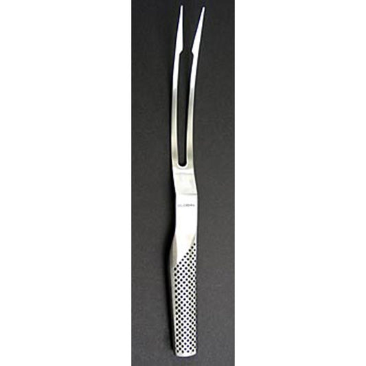 Global G-13 fourchette à rôtir, courbée, 16cm, 1 pièce - Fourchette à rôtir en acier inoxydable de 16cm pour la cuisine professionnelle