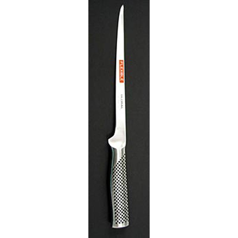 Global G-30 Couteau à filet suédois, flexible, 21cm, 1 pièce - idéal pour découper des filets de poisson et de viande avec précision