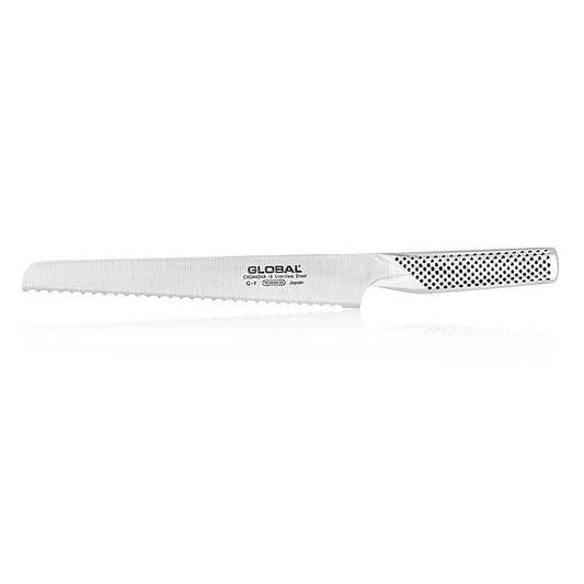 Global G-9 couteau à pain 22 cm, convient pour couper tout ce qui a une croûte, 1 pièce
