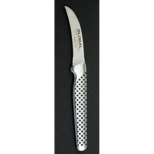 Global GSF-17 Petit éplucheur de 6 cm, forgé et courbé, parfait pour éplucher les fruits et les légumes, 1 pièce