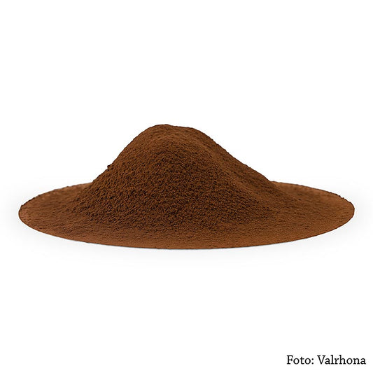 Poudre de cacao, légèrement dégraissée, avec 20-22% de beurre de cacao de Valrhona, conditionnée en 3 kg