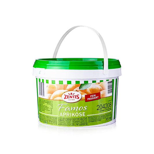 Délicieuse confiture d'abricots de haute qualité de Zentis dans un emballage de 3 kg