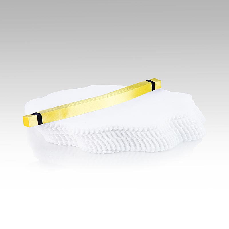 Les emballages originaux au citron - Emballages blancs avec bande jaune, paquet de 100