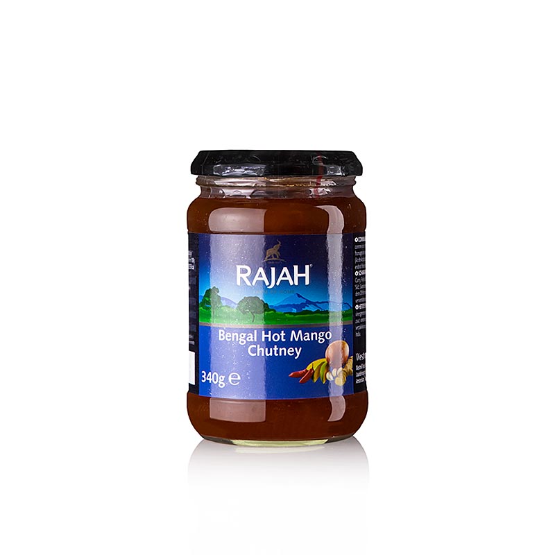 Chutney de mangue épicé de Rajah, 340 g, idéal pour les amateurs de cuisine épicée