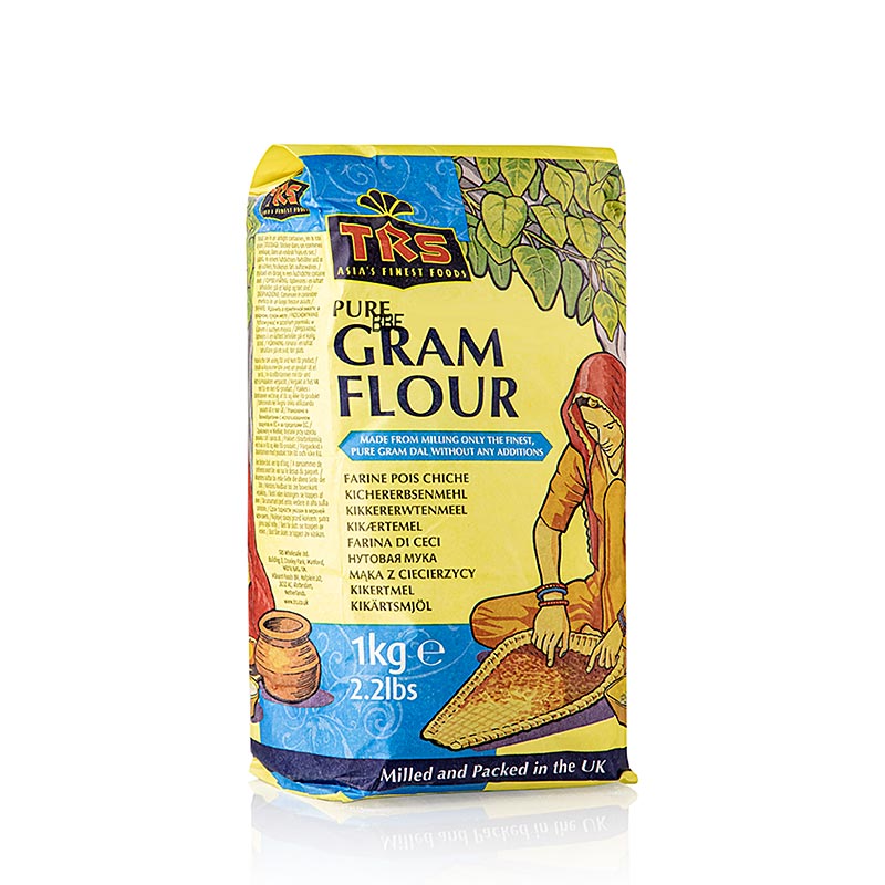 1 kg de farine de pois chiches TRS, parfaite pour les recettes salées et sucrées
