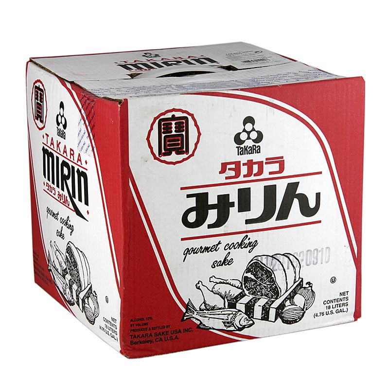 Mirin Takare - vin de riz doux, condiment alcoolisé, sans OGM, disponible en bouteille de 18 litres
