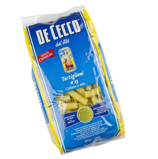 De Cecco Tortiglioni, no23, 500 g, une forme de pâtes délicieuse et consistante