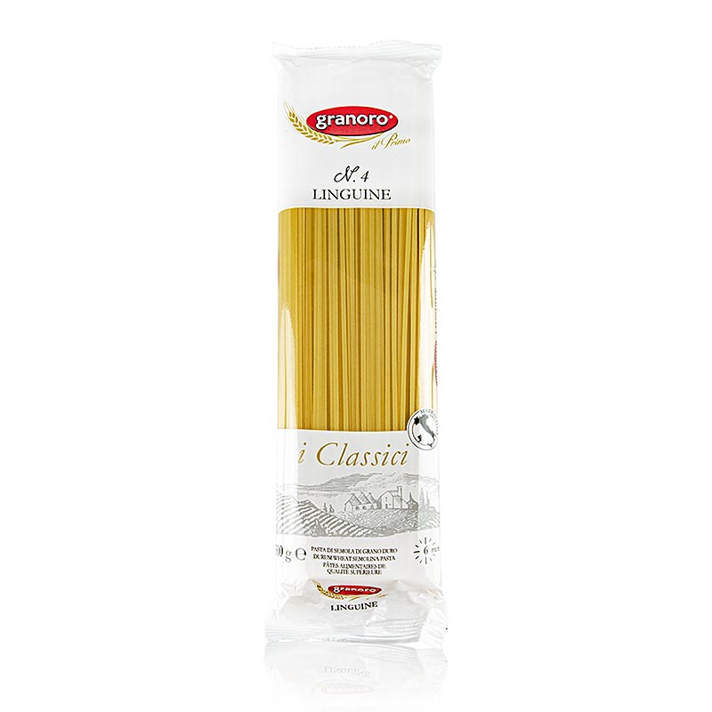 Granoro linguine, nouilles en ruban, 2mm, no4, 500 g, parfaites pour de délicieux plats italiens
