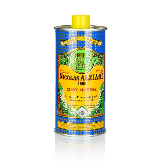 Huile d'olive extra vierge, Fruité Douce, douce, Alziari, 500 ml - huile de haute qualité au goût doux et fruité, idéale pour les salades et la cuisine