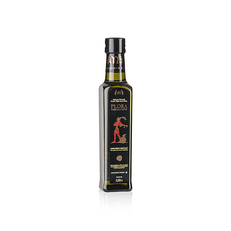 Huile d'olive extra vierge, Plora Prince of Crete, Crète, 250 ml - huile d'olive vierge de haute qualité de Crète dans une bouteille de 250 ml