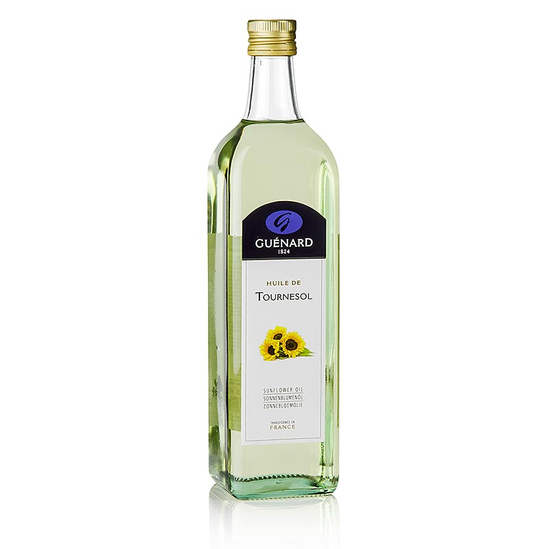 Huile de tournesol Guénard 1 litre - huile végétale de haute qualité pour la cuisson et la friture