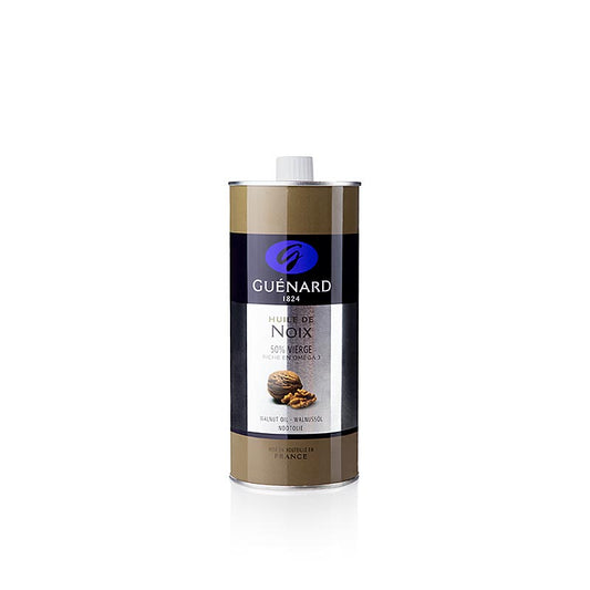 Huile de noix Guénard, premier choix, 500 ml - huile de première qualité pressée à froid pour usage culinaire