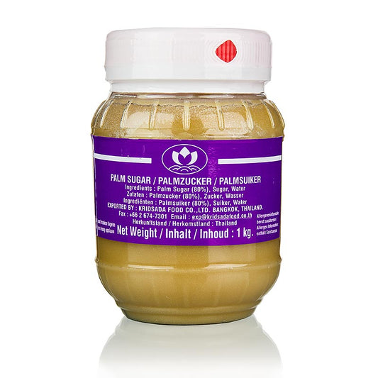 Sucre de palme, pâteux, 1 kg - édulcorant biologique non raffiné issu du nectar de palme