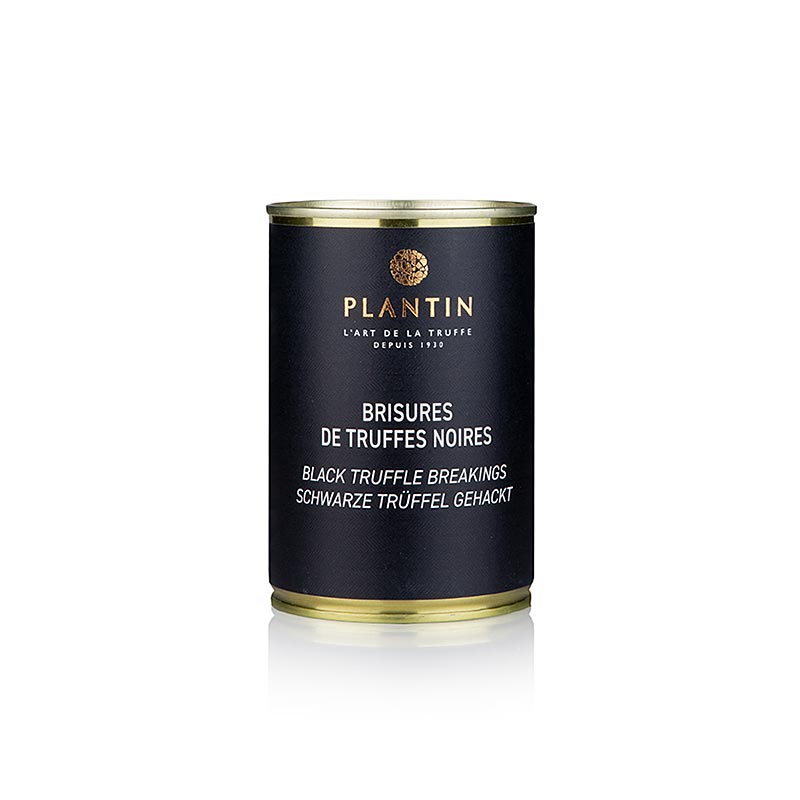 Truffe edelweiss d'hiver (Tuber Melanosporum), brisures, finement hachées, Plantin, 210 g - Morceaux de truffe noire de luxe de haute qualité, parfaits pour enrichir les plats