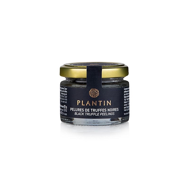 Truffe noire (Tuber Melanosporum) pelures, lamelles et coques, Plantin, 30 g - Produit de luxe à base de truffe d'hiver pour les créations culinaires