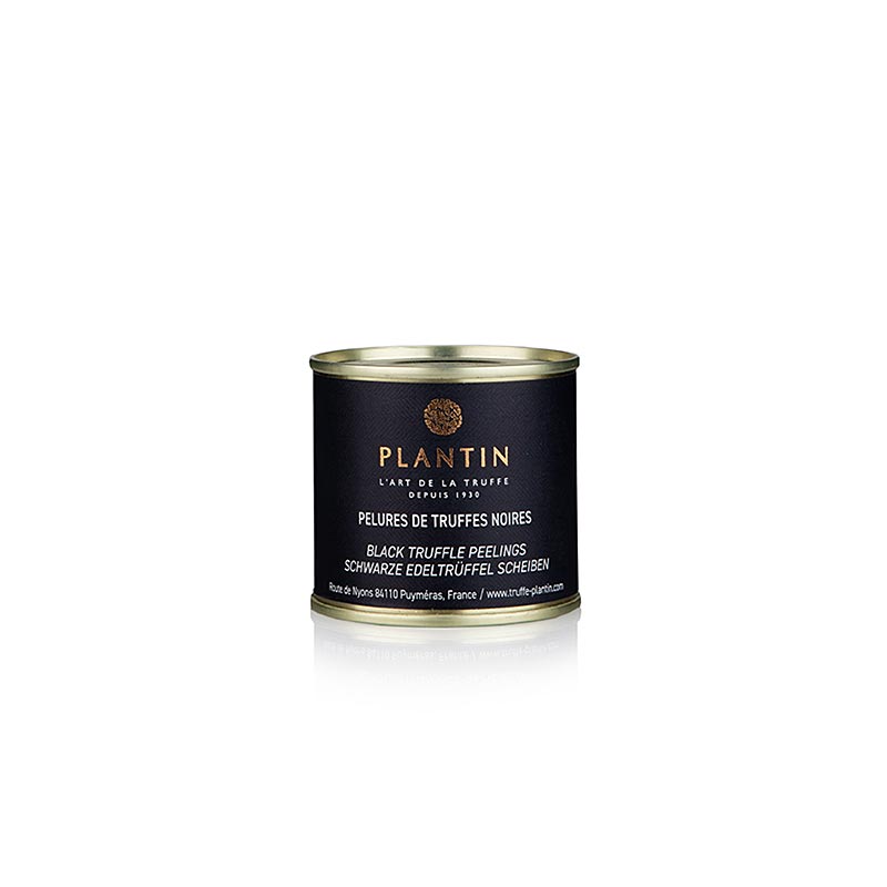 Truffe d'hiver (Tuber Melanosporum) en Pelures, écailles et lamelles de truffe, Plantin, 60 g - des produits de qualité supérieure à base de truffe