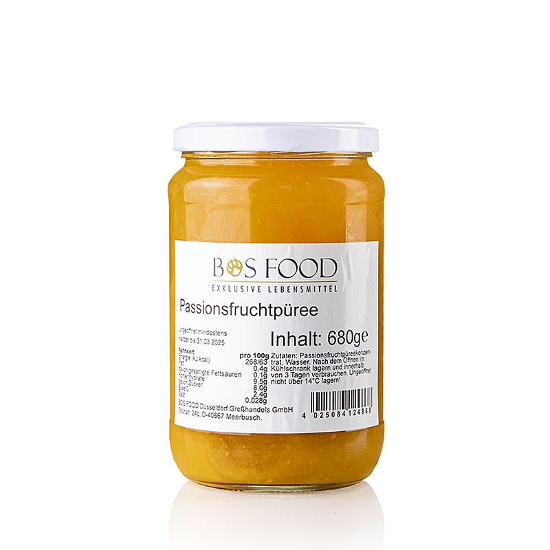 Purée de fruits de la passion finement tamisée, 680 g, parfaite pour la préparation de desserts et de cocktails