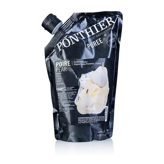 Sac de 1 kg de purée avec poire, sucre et autres ingrédients