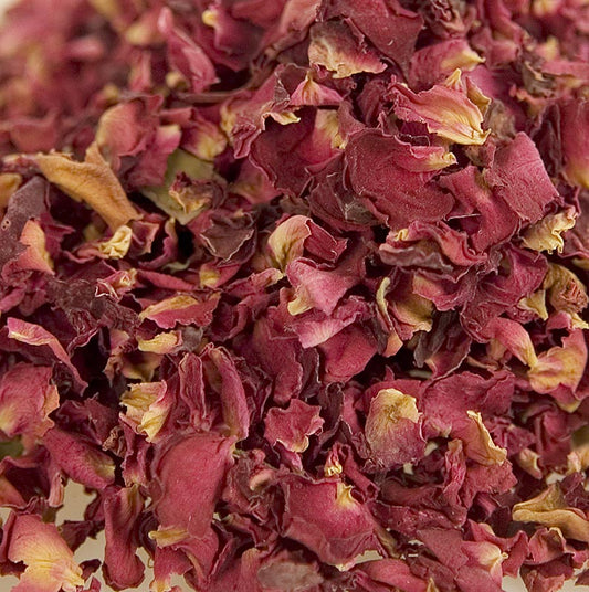 Pétales de rose séchés en paquet de 100 g pour l'aromathérapie et la décoration
