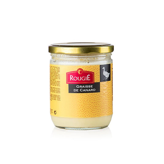 Lard de canard légèrement salé, Rougié, 320 g, un produit de qualité délicatement délicat et savoureux