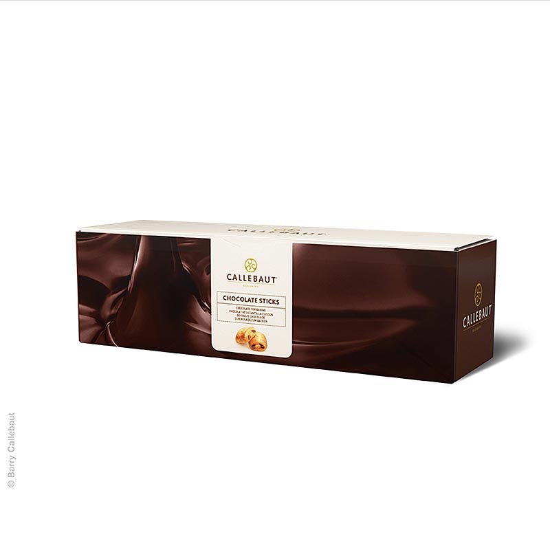 Emballage en vrac de barres de chocolat noir Callebaut résistant à la cuisson, 8cm de long, avec 44% de cacao, 16 kg, env. 300 pièces