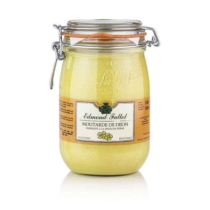Fallot - Moutarde de Dijon, fine et piquante, 1 litre - une grande bouteille de moutarde de Dijon, délicieuse, piquante et savoureuse.