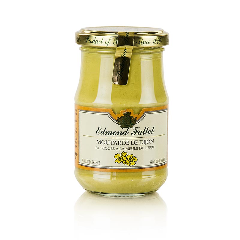 Moutarde de Dijon Fallot fine et piquante en pot de 190 ml