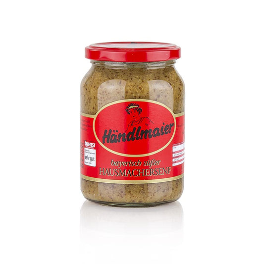 Händlmaier - Moutarde douce maison, 335 ml, moutarde allemande traditionnelle dans un bocal en verre