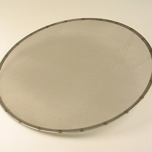 Grille de remplacement pour tamis (Art13089), d'un diamètre de 36 cm et d'une taille de maille de 0,4 mm, vendue à l'unité.