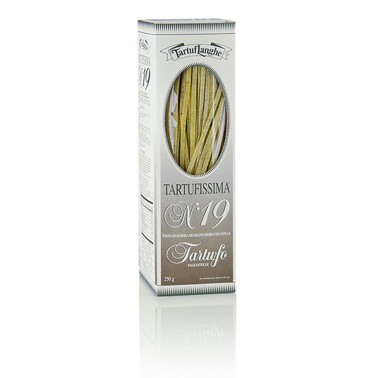 Tartuflanghe truffle pasta tagliatelle with 7% summer truffle nr19 250 g, une délicieuse pâte avec une riche saveur de truffe