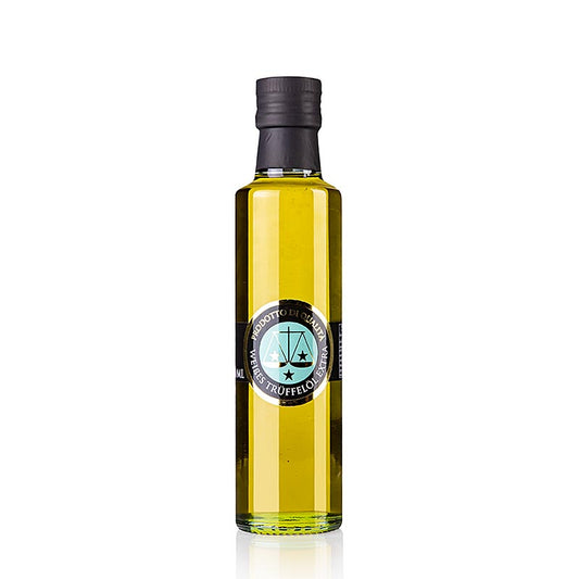La Bilancia huile d'olive extra vierge au goût de truffe blanche (huile de truffe), 250 ml - parfaite pour enrichir les plats d'un délicieux goût de truffe