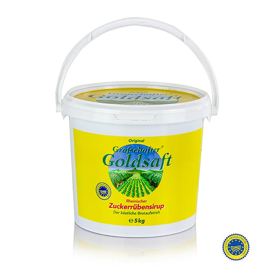 Sirop de betterave - betterave à sucre, Grafschafter Goldsaft, IGP, 5 kg photo du produit pour un sirop sucré et savoureux à base de betterave à sucre