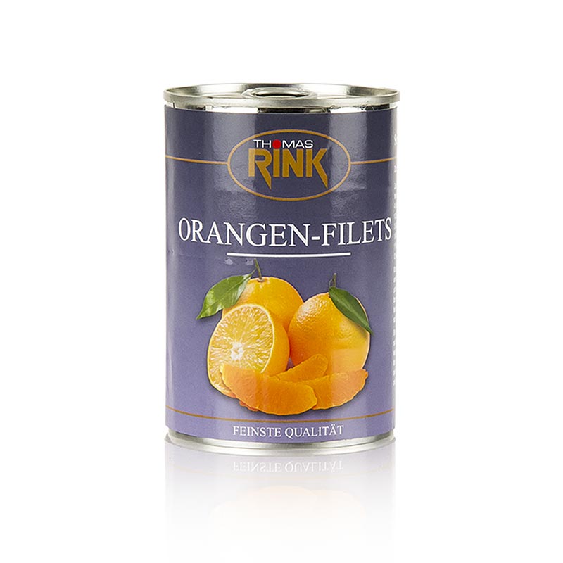 Segments d'orange - segments calibrés, légèrement sucrés, 425 g : segments d'orange délicieux et juteux dans un sirop de sucre léger