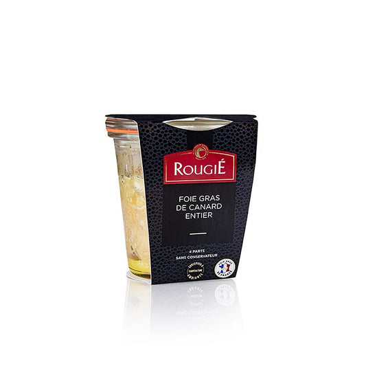 Foie de canard - Entier, 100% foie gras, Rougié, 180 g, exquise gourmandise de foie de canard de Rougié