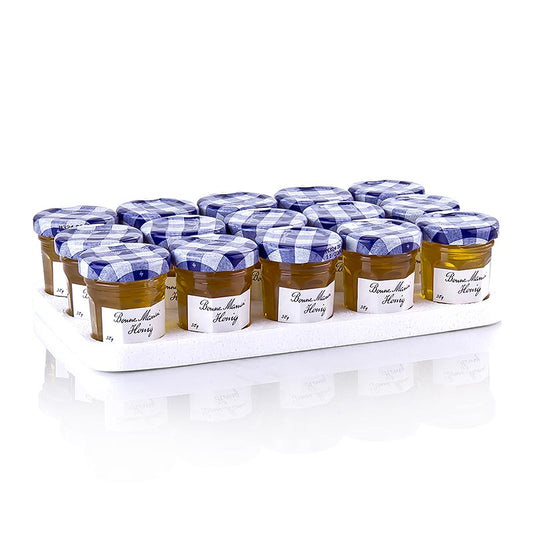Miel Bonne Maman, pots portion, 450 g, 15 x 30 g, parfait pour le pain ou le thé