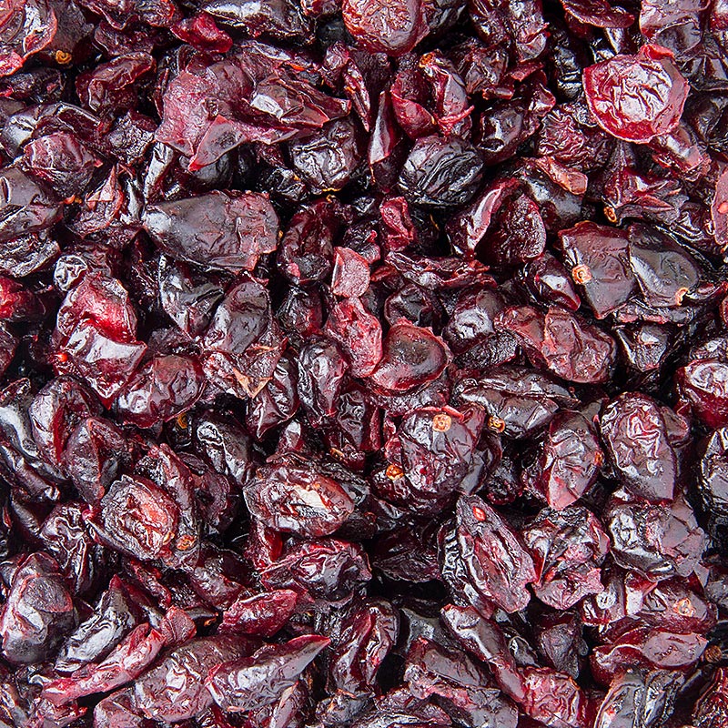 Canneberges, séchées et non sulfurées, sucrées et de couleur claire, de haute qualité en provenance des États-Unis, emballées dans un sac de 1 kg