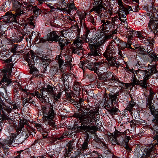 Canneberges, séchées et non sulfurées, sucrées et de couleur claire, de haute qualité en provenance des États-Unis, emballées dans un sac de 1 kg