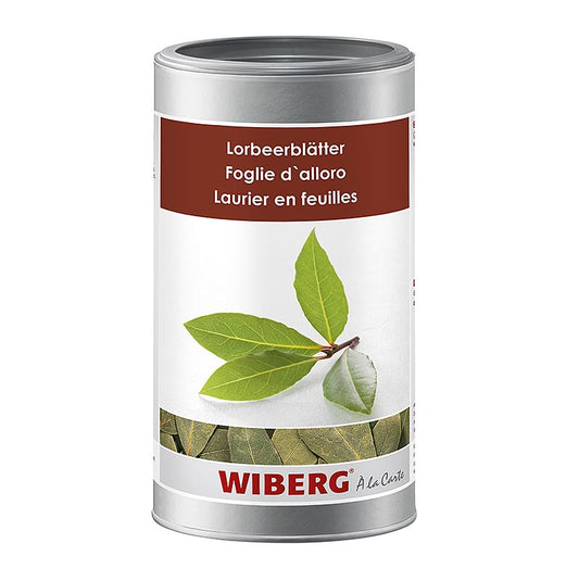 Feuilles de laurier Wiberg, entières, 60 g - Un paquet de 60 grammes de feuilles de laurier entières de la marque Wiberg