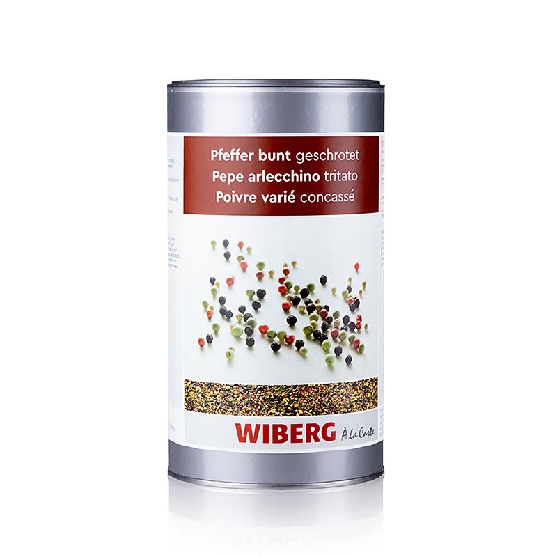 Paquet de 580 g de poivre finement moulu de couleur Wiberg, idéal pour relever la saveur de divers plats