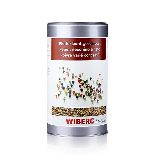 Paquet de 580 g de poivre finement moulu de couleur Wiberg, idéal pour relever la saveur de divers plats