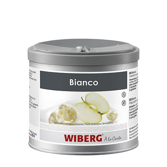 Wiberg Bianco, stabilisateur de couleurs, 400 g - une photo de produit du stabilisateur de couleurs dans un emballage blanc de 400 g