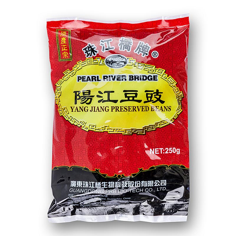 Fèves de soja noir, fermentées et salées, 250 g - Fèves de soja noir fermentées et salées de tradition asiatique en paquet de 250 g