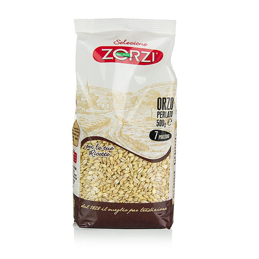 Orge perlé, grossier, Zorzi, 500 g - orge perlé biologique de haute qualité sans gluten
