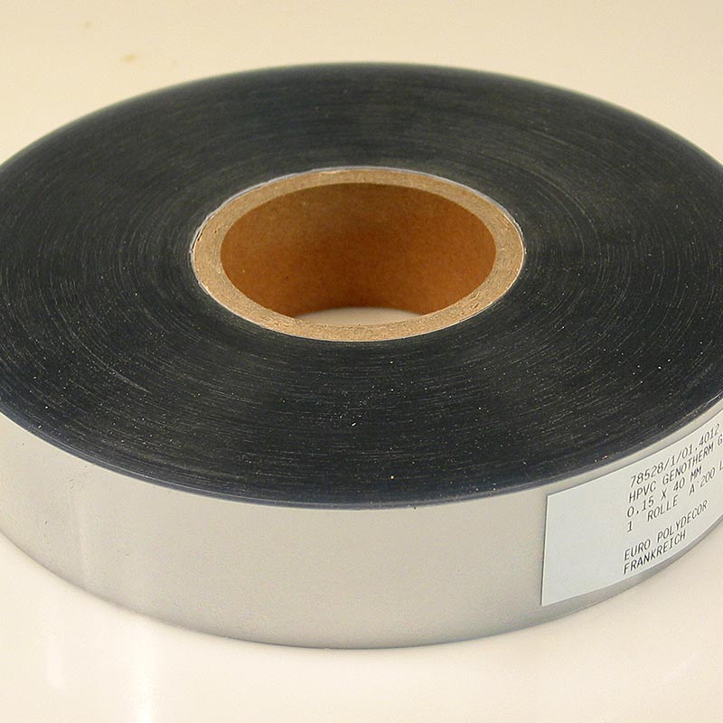 Rouleau de 200 mètres de feuilles de gâteaux de 4 cm de haut, en plastique très résistant d'une épaisseur de 150µ.