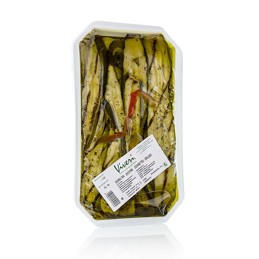 Courgettes grillées à l'huile de tournesol, emballées dans un sac de 1 kg